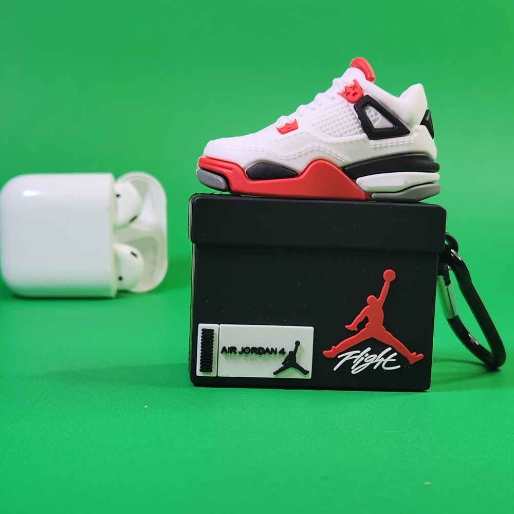 Airpods Case, fits Airpods 1 & 2, looks like Nike Jordan sneakers with box